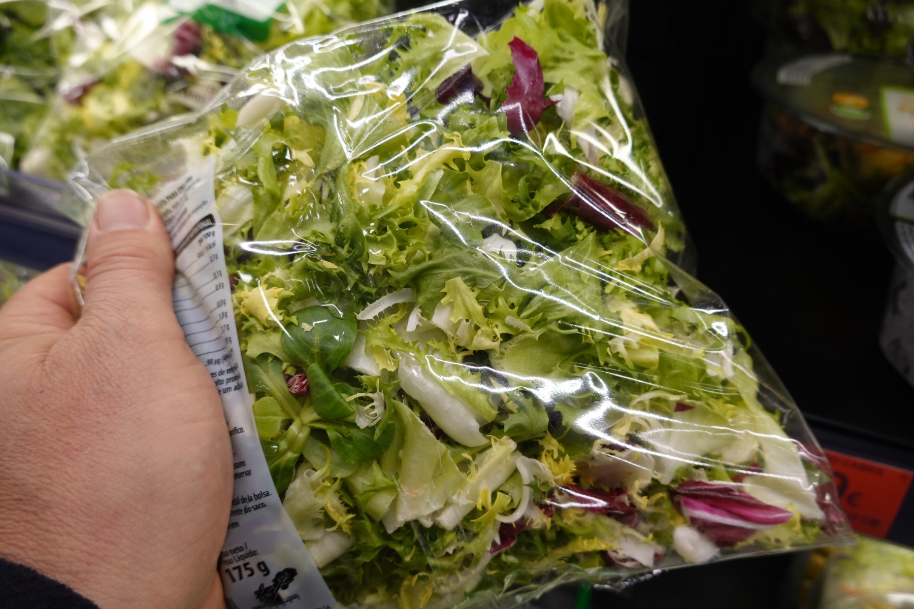 Bagged lettuce