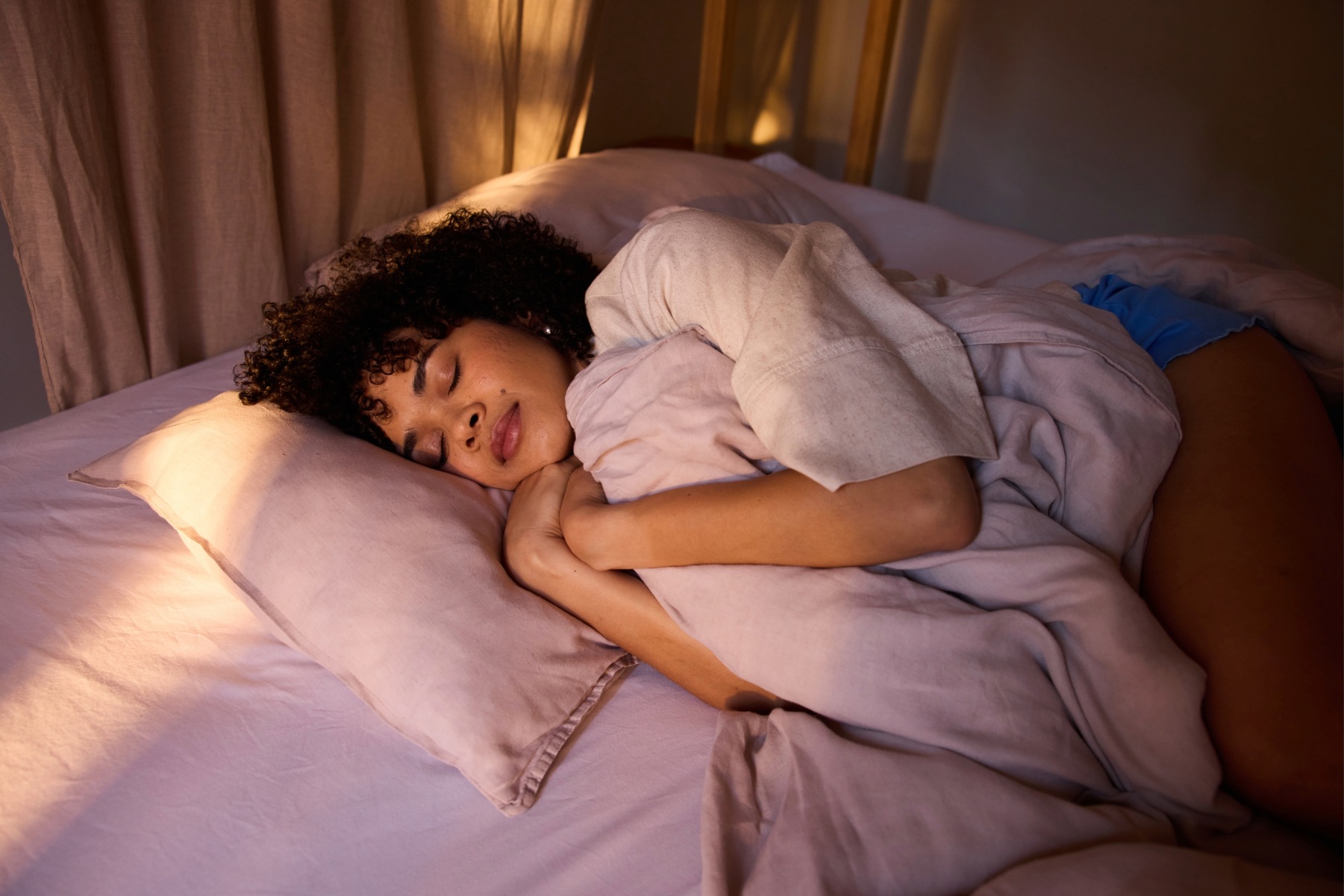 Woman sleeping peacefully