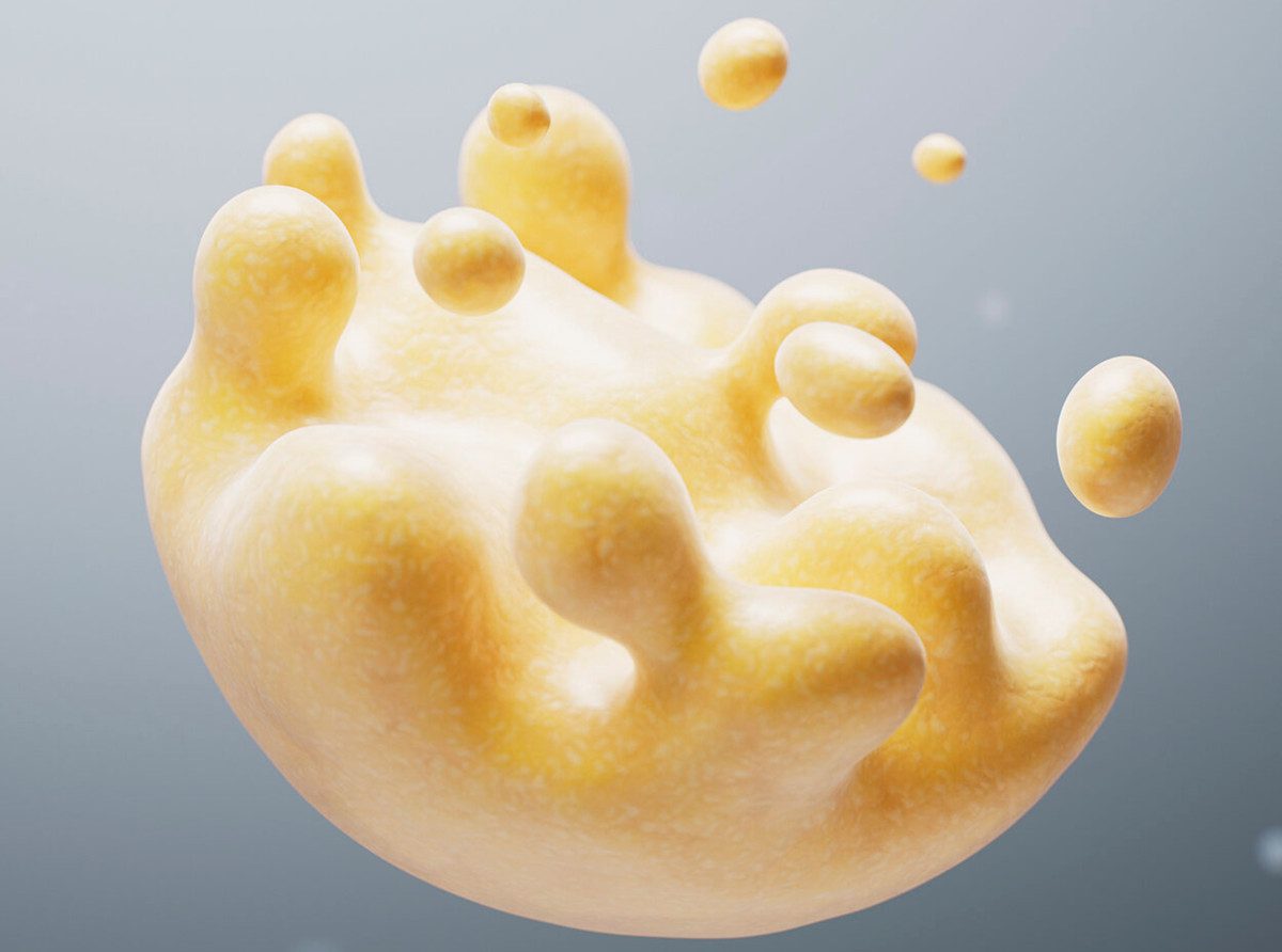 CG illustration of fat melting
