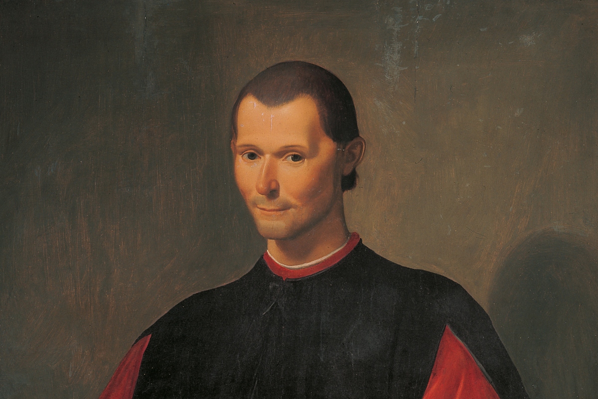 A oil painting image of Niccolò di Bernardo dei Machiavelli