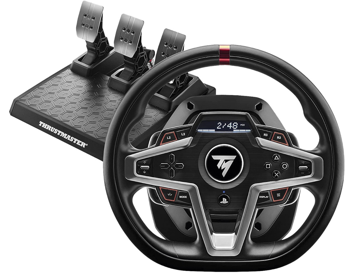 The Thrustmaster T248R racing wheel and pedals