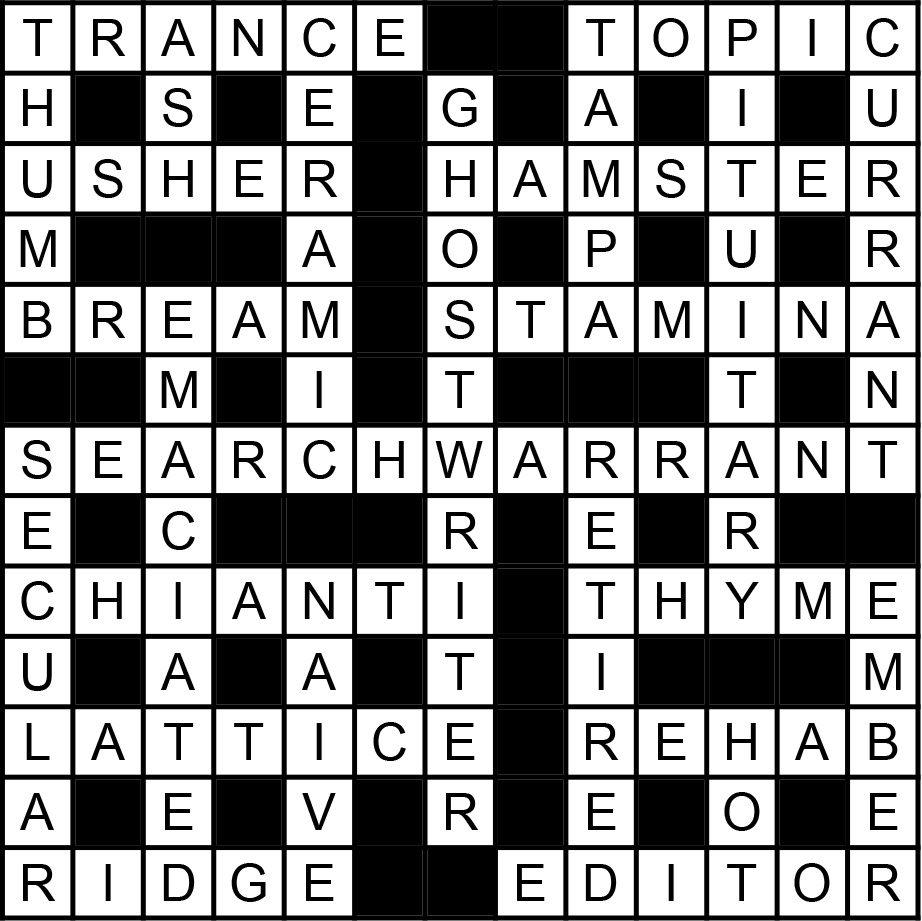 Here is the crossword solution for issue 436 of BBC Science Focus magazine