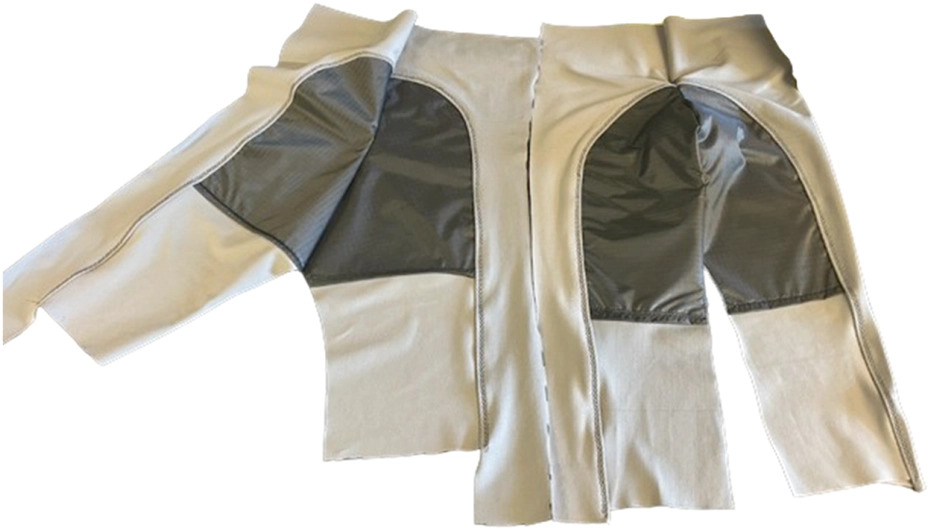specialised trousers with grey crotch area