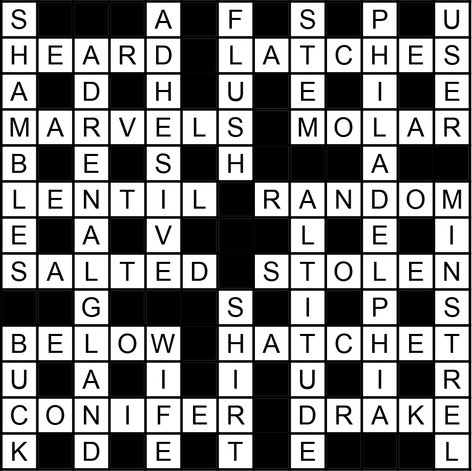 Here is the crossword solution for issue 437 of BBC Science Focus