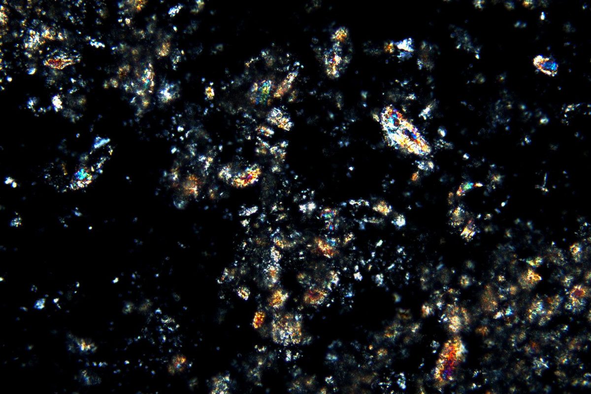A close-up of the crystallised antiviral drug ritonavir
