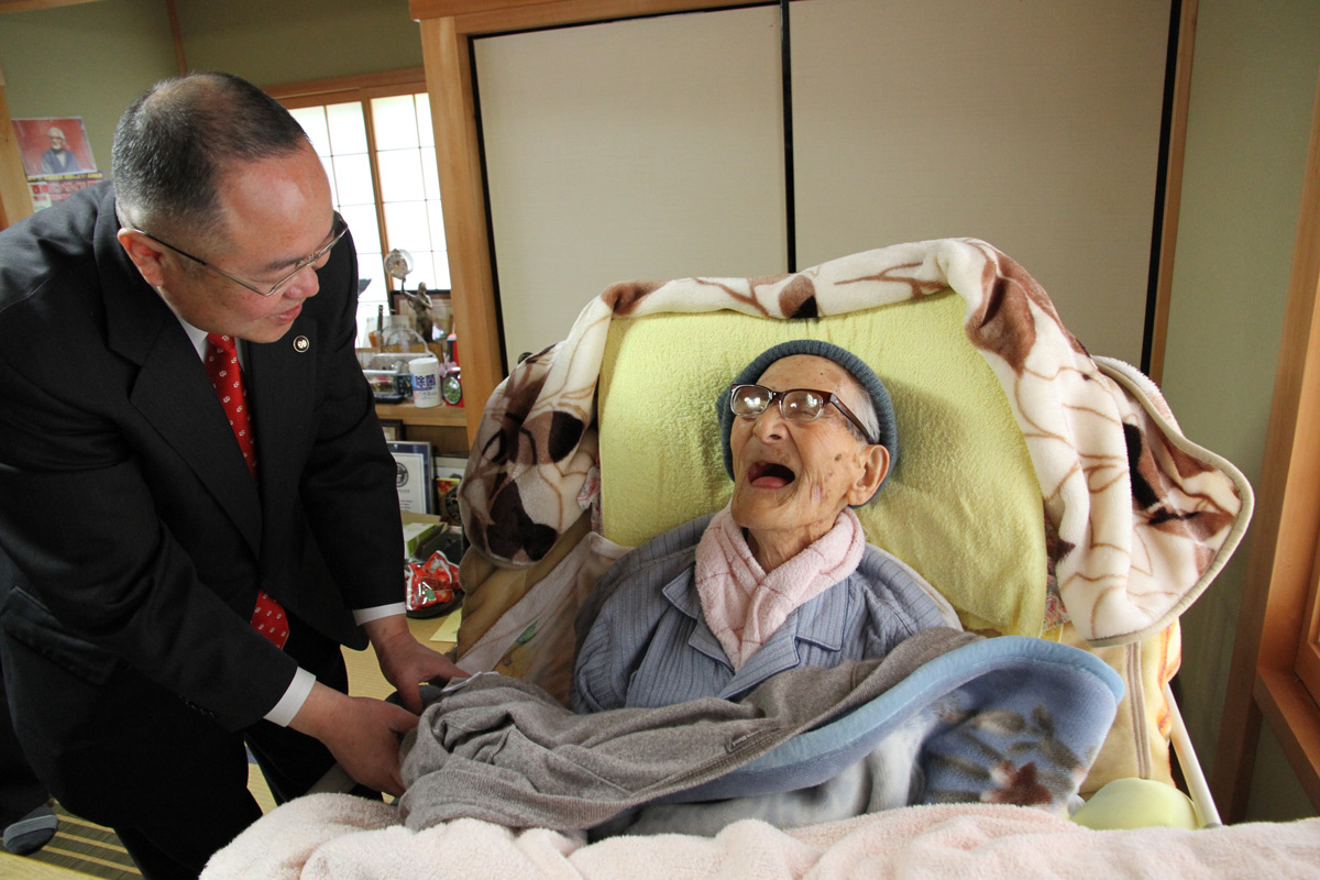 Jiroemon Kimura, the former world's oldest man.