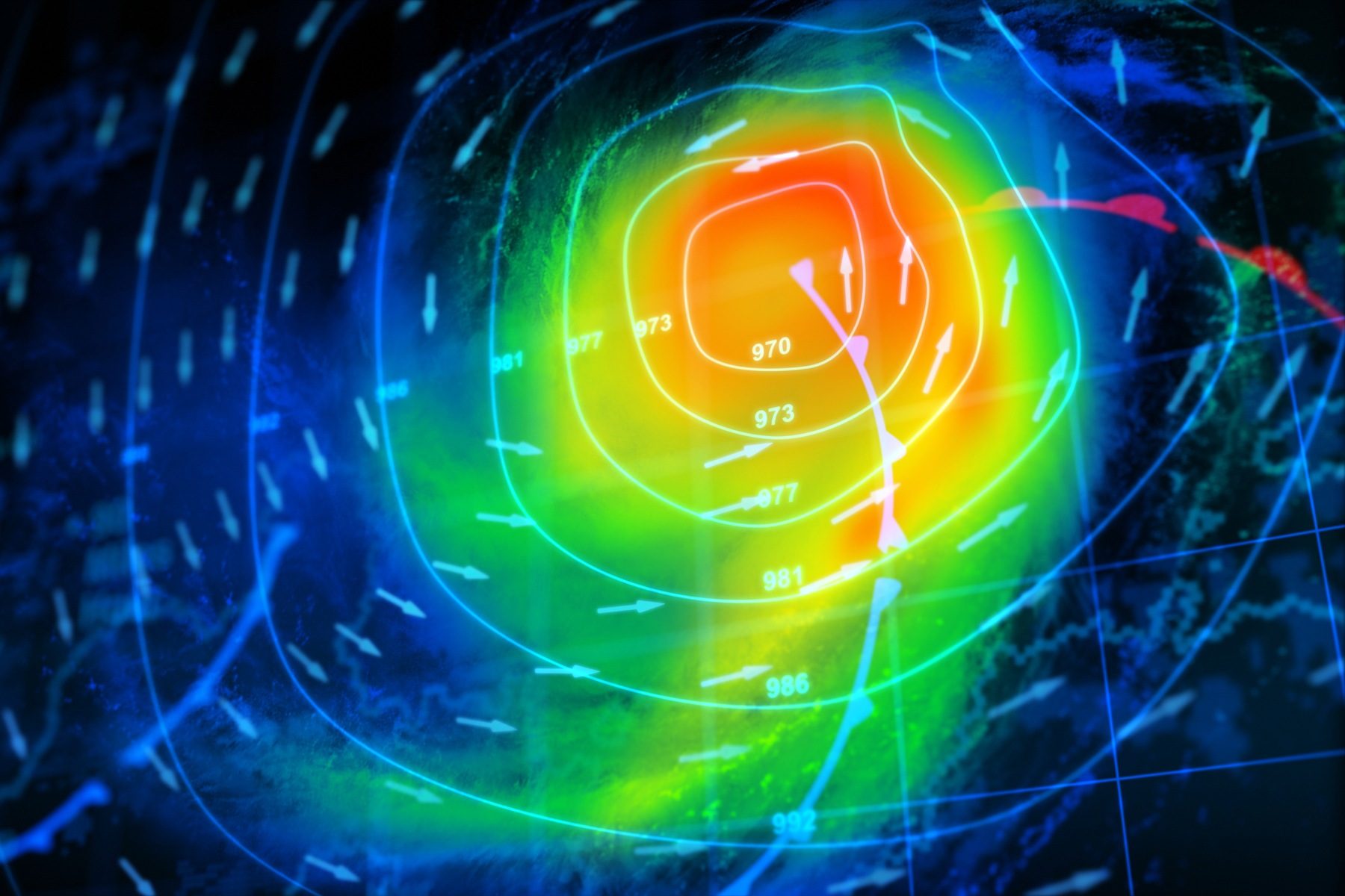 illustration of a weather simulation