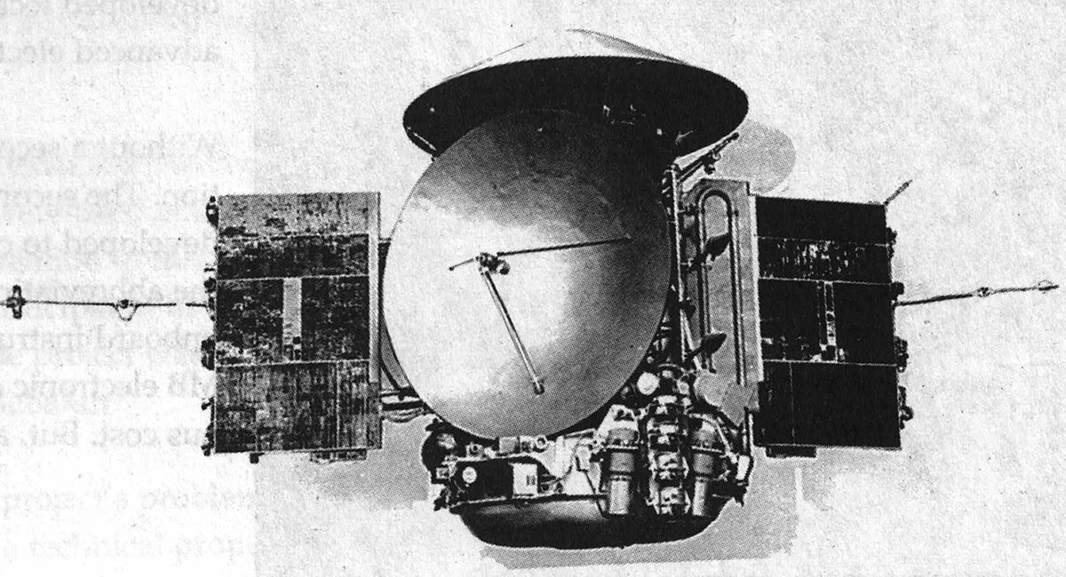 Sketch of the Mars spacecraft.