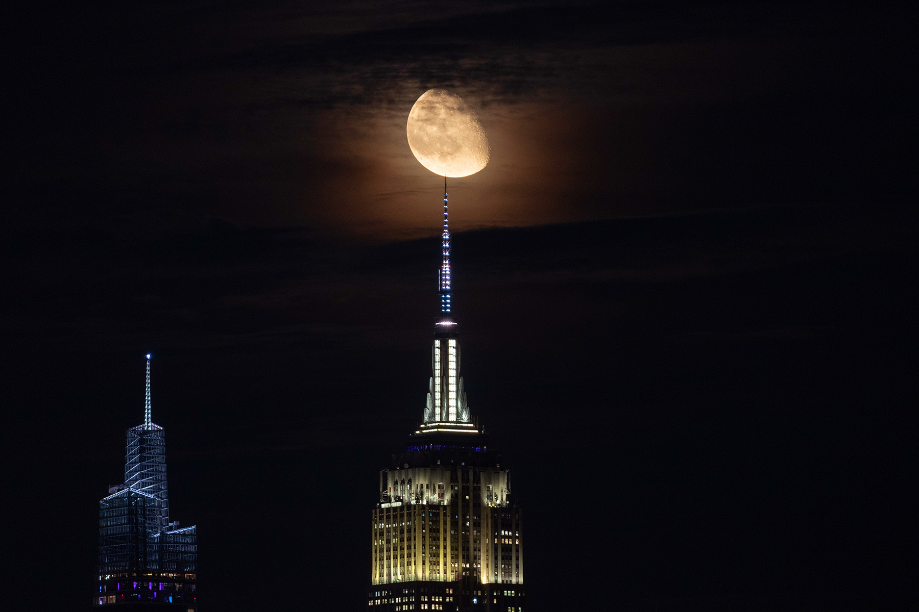 The Moon over new york