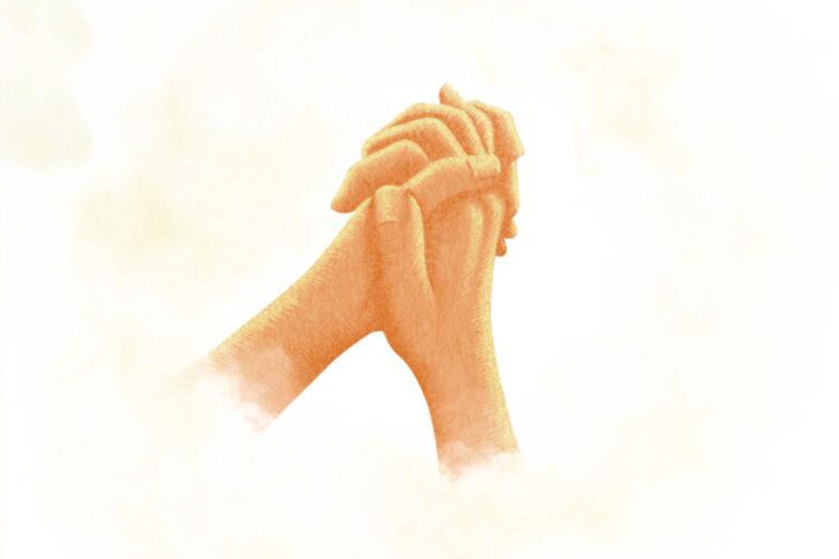 Illustration of a pair of hands holding
