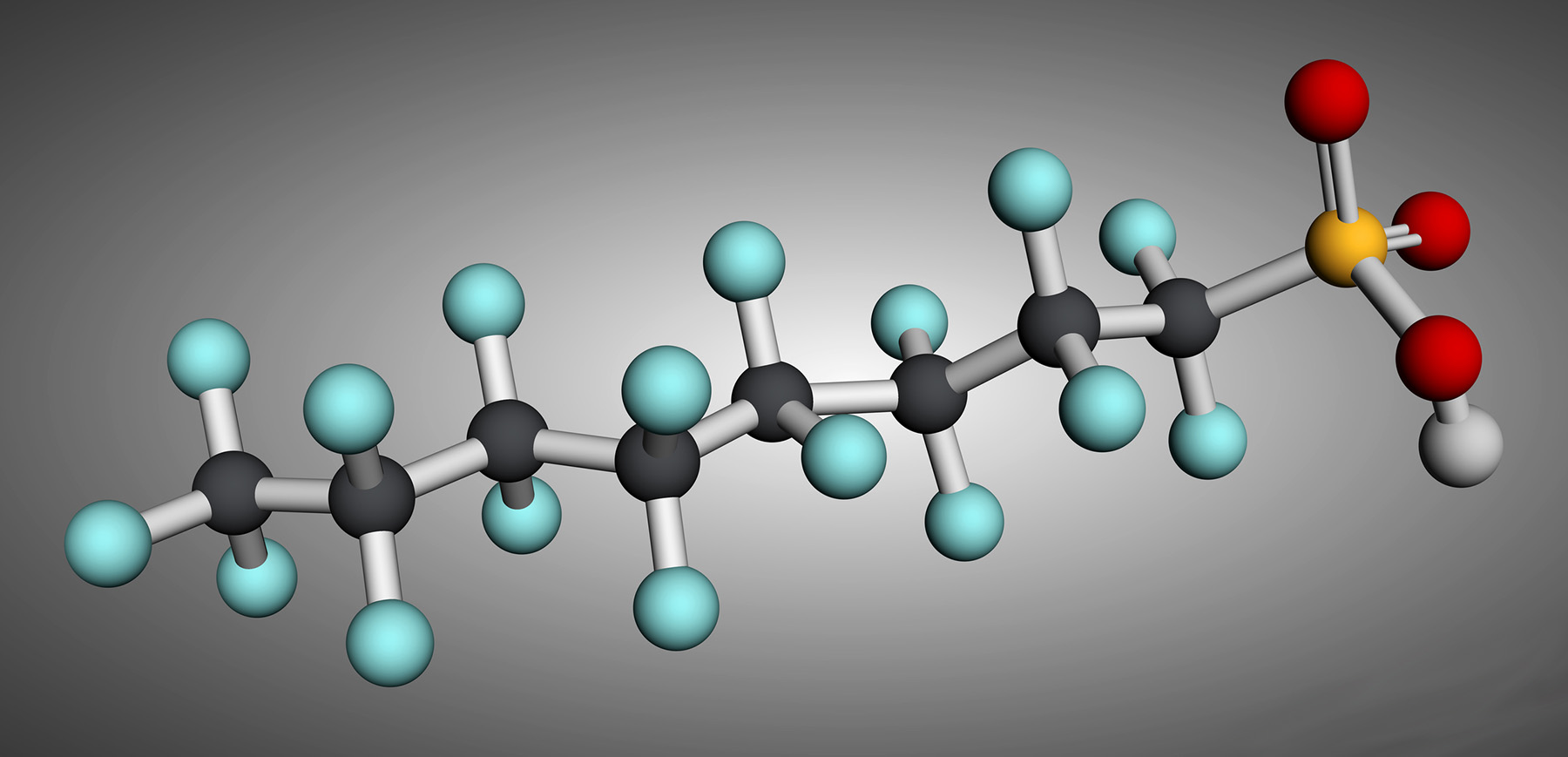 Example of a PFAS molecule